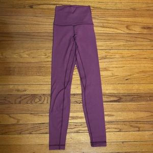 lululemon align super high rise in rose color